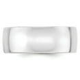 thumbnail image 3 of Primal Gold 10 Karat White Gold 8mm Lightweight Comfort Fit Band Size 5.5, 3 of 5