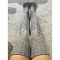 thumbnail image 5 of Vorkoi Women's Thigh-High Extra Long Cotton Boot Socks, 5 of 5