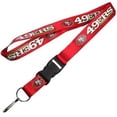 thumbnail image 1 of San Francisco 49ers Lanyard - Red, 1 of 1
