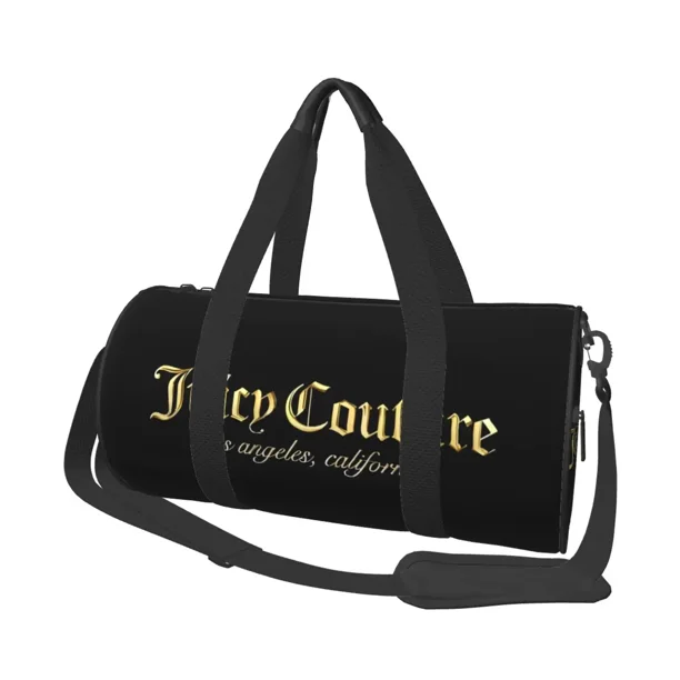 Juicy-Couture-Style Weekend Gym Yoga Bolsas de equipaje Bolsa de lona deportiva Bolsa de viaje redonda de gran capacidad