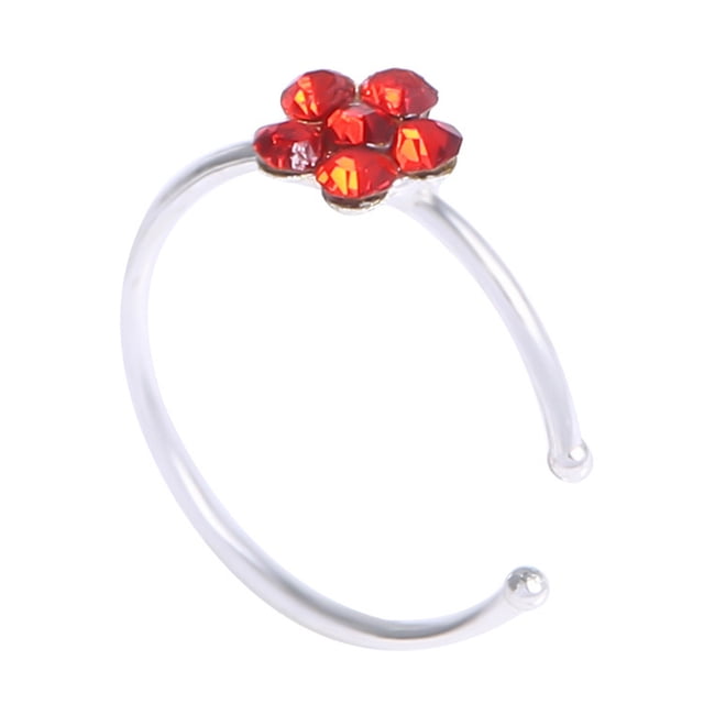 EGNMCR Bijoux de Perçage Plaqués en Cuivre en Forme de C Faux Nez Resurrection water