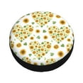thumbnail image 3 of XMXY Sunflowers Hearts Romantic Floral Spare Tire Cover, Universal Waterproof Cover for Jeep RV Tire Wheel Protection, 14 inch, 3 of 8