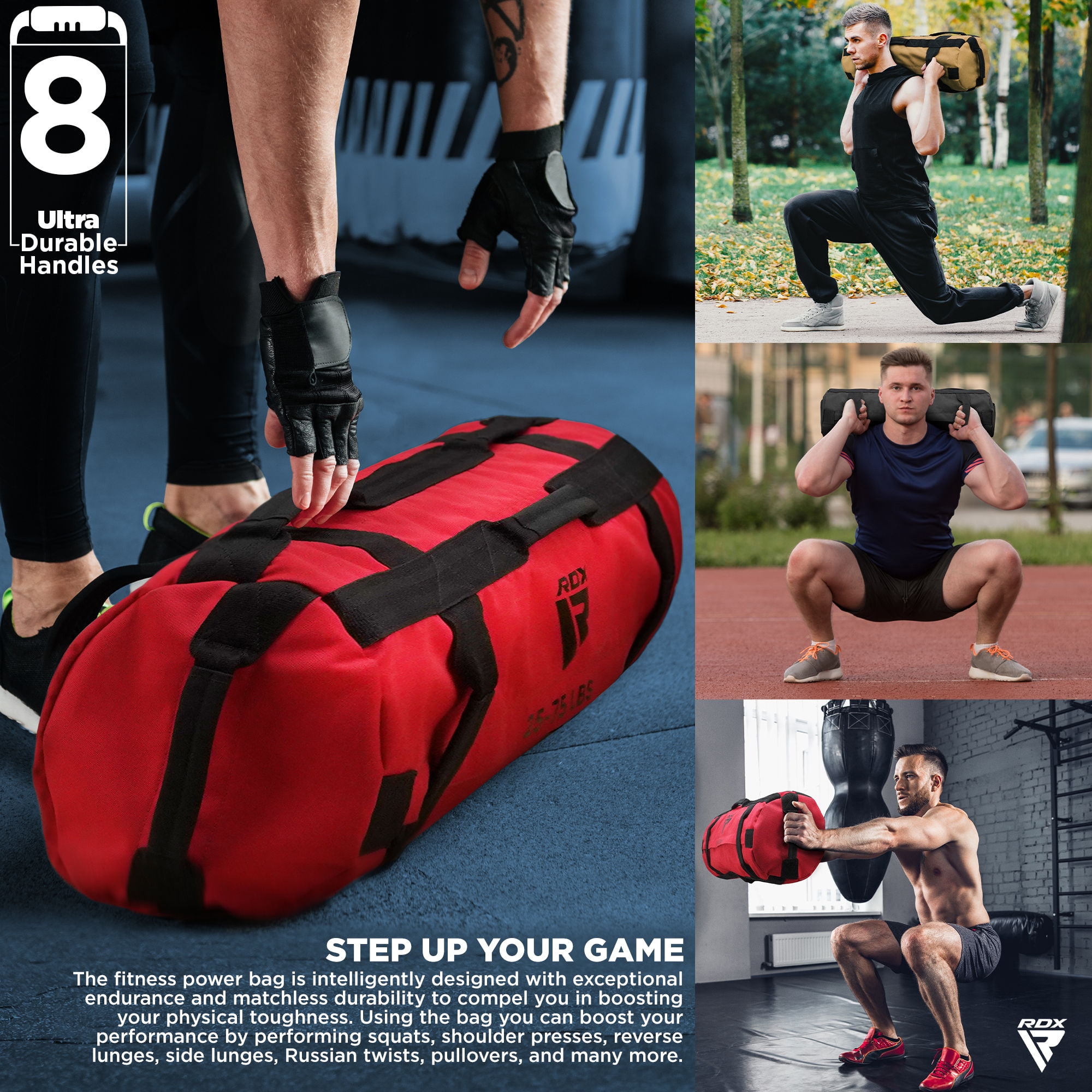 RDX FITNESS Sandbags Heavy Duty Workout Sandbags for Training