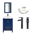 thumbnail image 3 of PULUOMIS 24'' Single Bathroom Vanity with Manufactured Wood Top with Mirror, Blue, 3 of 5