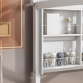 thumbnail image 5 of Full House Bed With Roof Frame, Bedside-Shelves, Under Bed Storage Unit,White, 5 of 9