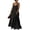 #0425-Black, variant on Women's Maxi Dresses Sleeveless V Neck Gathered Bust Dresses Beachside Vacations Soft Breathable Loose Casual Dresses Gift