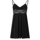 thumbnail image 3 of Guardurnaity Vestido de dormir Vestido de tirantes de encaje hueco Camisón de cuello en V Ropa interior de mujer Pijama Vestidos negro L, 3 of 6