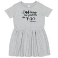 thumbnail image 3 of Inktastic Though She Be but Little She is Fierce Quote Shakespeare Girls Toddler Dress, 3 of 5