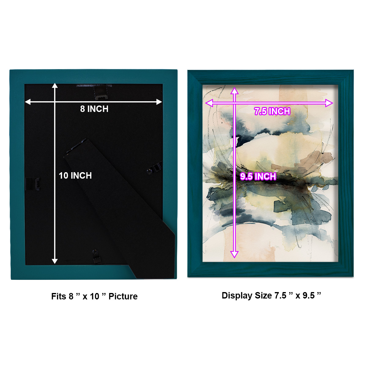 Winter Shoal II - Framed Print w/glass - Ocean Blue