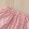 thumbnail image 4 of KPOPLK Baby Girls Toddler Clothes 2Pcs Summer Bow Embroidery Short Sleeve T-Shirt Tee Clothing Elastic Waist Shorts Set with Pockets(4-5 Years,Pink), 4 of 6