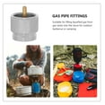thumbnail image 3 of Luxshiny 1Pcs Tête de Conversion pour Réservoir de Gaz Petit Adaptateur de Réservoir Oxyde d'Aluminium pour Camping, 3 of 8