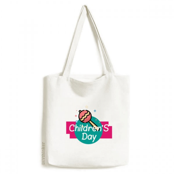 Children Day Pure Happy Naive Tote Canvas Bag Shopping Satchel Casual Handbag