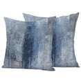 thumbnail image 2 of Pack of 2 Outdoor Pillow Covers,Waterproof Blue Throw Pillow Covers,Retro Oil Painting Modern Abstract Art Aesthetics Decorative Pillowcases Cushion Covers for Couch Pillow Sham Protector 26x26 Inch, 2 of 8