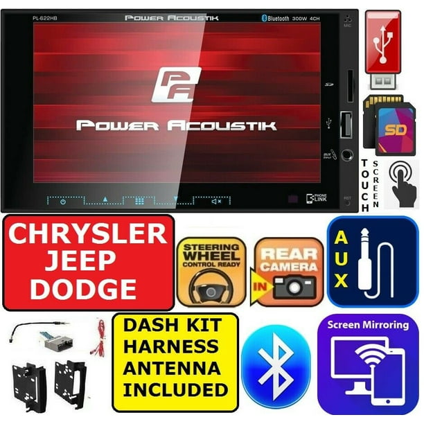 CHRYSLER JEEP DODGE PIONEER TOUCHSCREEN BLUETOOTH USB AUX CAR STEREO ...