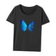 thumbnail image 3 of Camiseta para mujer Ropa de verano Señoras Cuello redondo Camiseta básica suave para deportes SG, 3 of 7