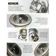thumbnail image 2 of Kohler K-8801-2MB Duostrainer Sink Drain & Strainer with Tailpiece, 2 of 2