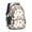 Pet Cat and, variant on Orange Cat and Box Beige Pattern Cute School Backpack Bag with Padded Back and Adjustable Shoulder Straps 16.9 X 12.6 X 5.9 Inches