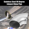 thumbnail image 2 of Unique Bargains OD 3.15 Inch 90 Degree SS304 Stainless Steel Bend Tube Exhaust Elbow Pipe for Car 0.06" Wall Thickness, 2 of 6