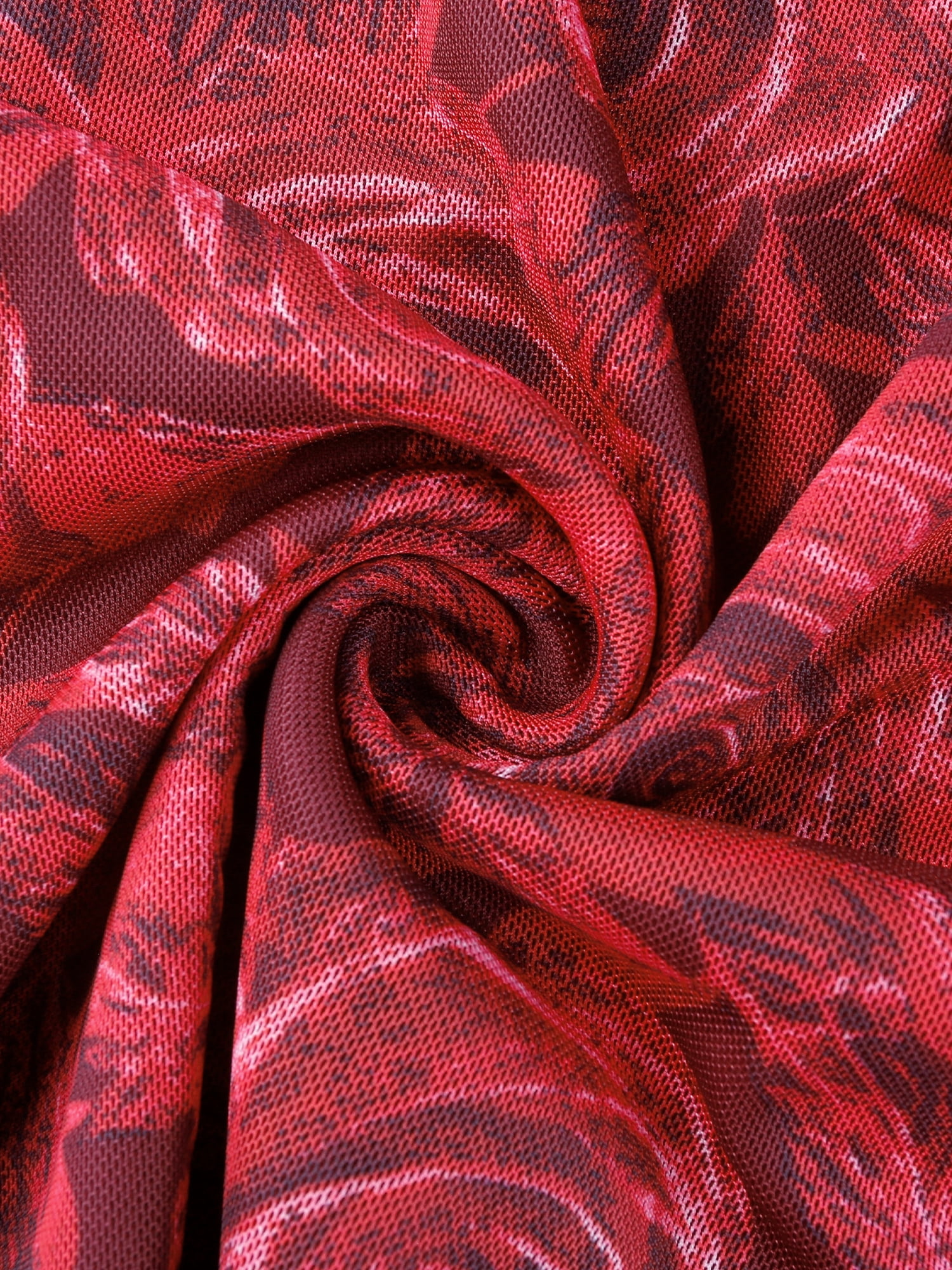 DARING DIVA Floral Maxi Spaghetti Strap Bodycon Dress S Wine Red