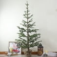 thumbnail image 2 of Northlight Real Touch™ Ponderosa Pine Artificial Christmas Tree with Jute Base- Unlit - 5.25', 2 of 6