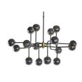 thumbnail image 2 of Sunpan Deimos 45" 16-light Modern Glass Large Chandelier in Smoke Gray, 2 of 5