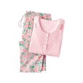thumbnail image 1 of Pajama Set for Women with Capris - Short Sleeve Sleepwear Pjs Sets Available in Small to 4XL, 1 of 3