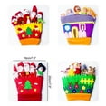 thumbnail image 4 of tredstone Christmas Finger Puppet Toy Christmas Cloth Gloves Home Decoration, 4 of 6