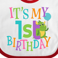 thumbnail image 4 of Inktastic Cute First Birthday Monster 1 Year Old Boys or Girls Baby Bib, 4 of 4