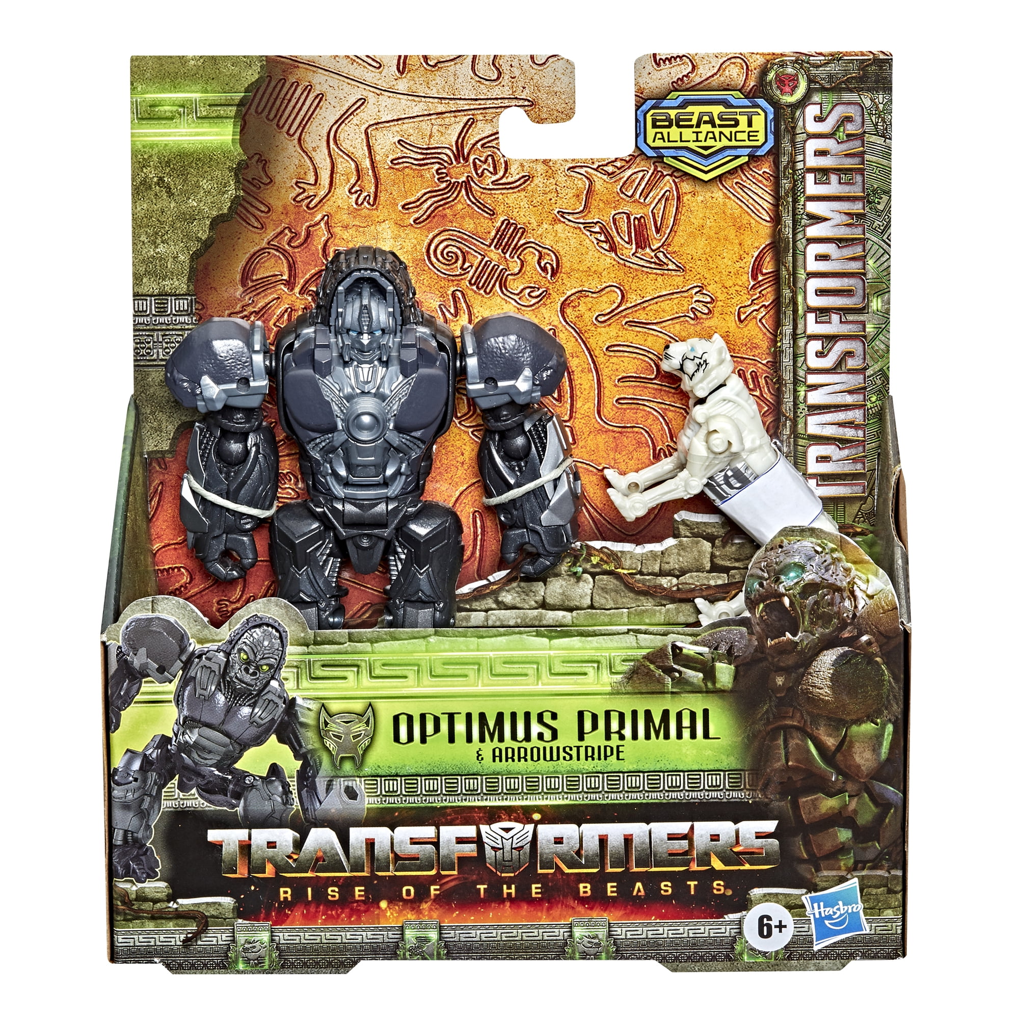 Transformers Rise of the Beasts Optimus Primal Action Figure, Plastic Multicolor, 7.01'' x 7.99''