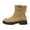 Earthy Yellow, variant on Willtoo Women’s Back Zipper Platform Ankle Booties, Round Toe Faux Suede Fashion Casual Boots, Block‑Style Thick Sole Footwear Fall Winter Daily Outdoor Walking Shoes