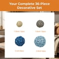 thumbnail image 2 of BlinkL Multicolor Valentine's Day Wicker Decorative Balls 36 Count, 2 of 7