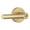 Brass, variant on Miseno MLK1012SN Elkton Round Rod Single Cylinder Keyed Entry Door Lever Set - Nickel
