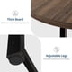 thumbnail image 5 of 47 - pulgada round dining mesa para 4 - moderno industrial kitchen mesa con thick tabletop y sturdy metal base, space - saving muebles para kitchen y dining room (brown), 5 of 7