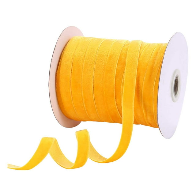 1cm Velvet Ribbon Flocking Ribbon Velvet Jewelry DIY Ribbon Accessories Ribbon 50 Yards