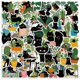 thumbnail image 1 of 100PCS Balck Cat Stickers,Cat Decals, Plant Aesthetic Decals Vinyl Waterproof for Water Bottles Laptop Skateboard Computer Phone,Cat Stickers, 1 of 4