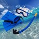 thumbnail image 3 of Swim Kids Snorkeling Set Aletas Gafas Snorkel Antideslizante Scuba Nariz Cubierta Máscara inastillable Equipo para buceo Deportes acuáticos Niños Niño Azul Macarena niños buceando, 3 of 8
