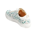 thumbnail image 3 of JACK ROGERS Womens White Floral Cushioned Rory Daisy Round Toe Platform Lace-Up Leather Athletic Sneakers Shoes 9.5, 3 of 4