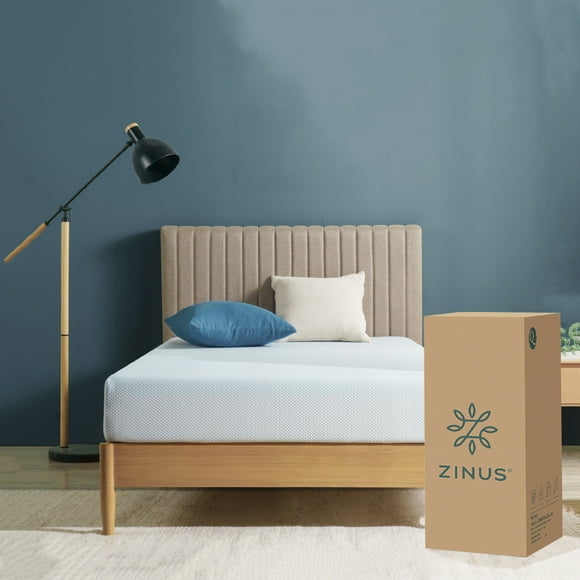 Colchón Matrimonial Zinus de Memory Foam 30 cm Air Flow Sueño Fresco para todas las edades. Colchón en Caja
