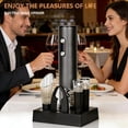 thumbnail image 2 of Rechargeable Electric Wine Opener 7-in-1 Gift Set, Automatic Bottle with Charging Base, Foil Cutter, Aerator Pourer & 2 Vacuum Stoppers for Lovers, 2 of 2