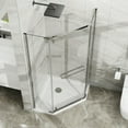 thumbnail image 4 of Kadyn Shower Glass Door, Shower Doors,Shower Door 36" x 72" Corner Shower Enclosure with Clear SGCC Tempered Glass Pivot Shower Door in Chrome Finish, 4 of 6