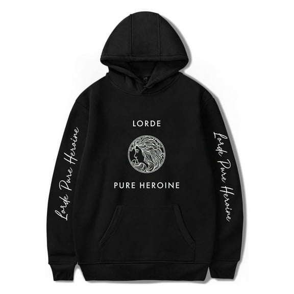 Lorde Pure Heroine Hoodie Unisex Hooded Sweatshirt Long Sleeve Tracksuit Pullover Coat