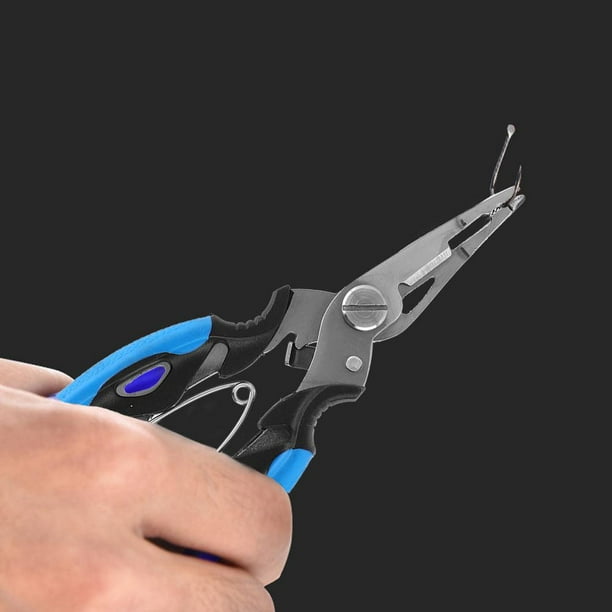 Qiilu Stainless Steel Fishing Pliers Multi-tool Scissors Hook Removal  Disgorger Line Cutter, Fishing Pliers Scissors, Fishing Scissors 