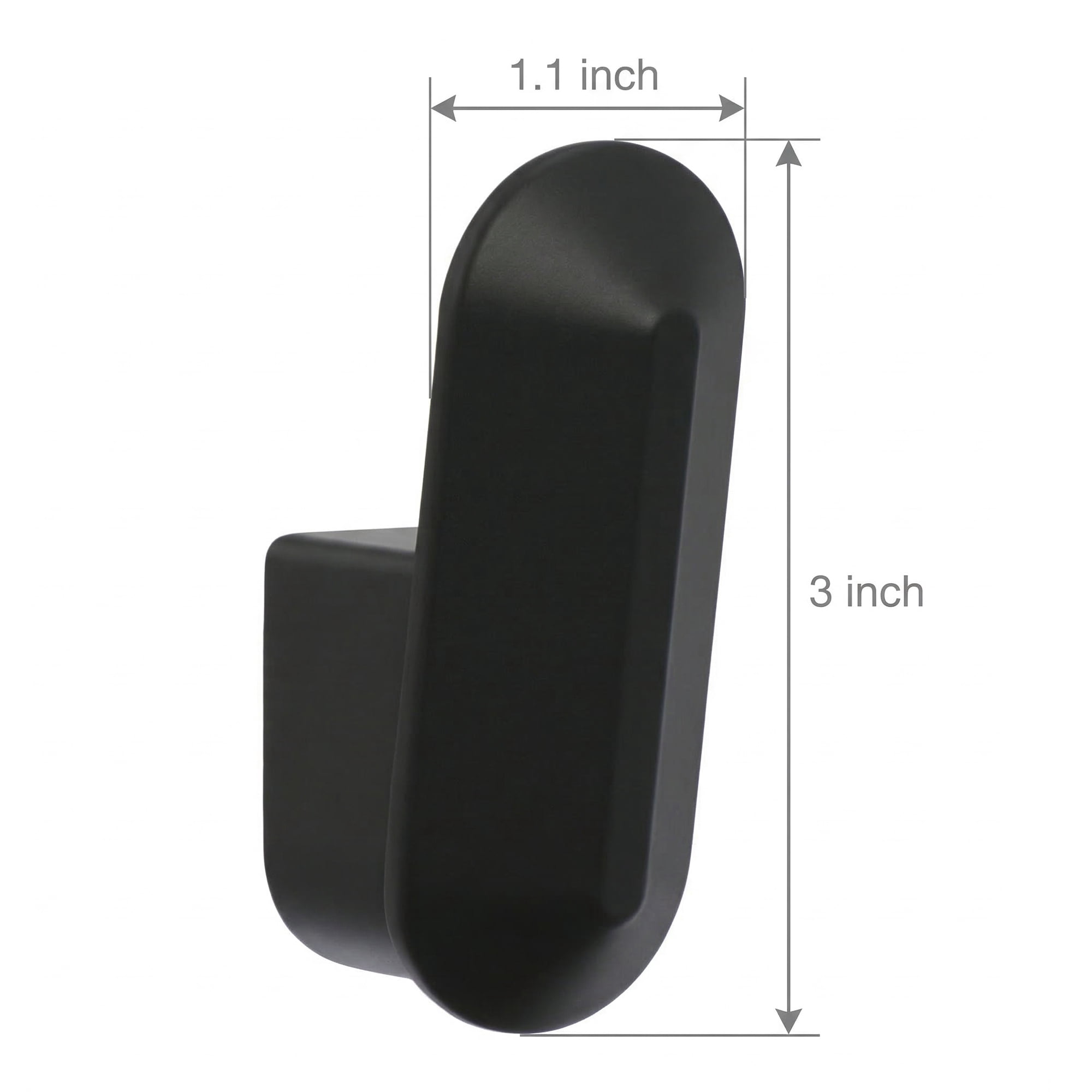 Unique Bargains Coat Rack Wall Mount Aluminum Coat 4 Hooks Hat Rack for Entryway Black