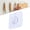 A*30, variant on Adhesive Hooks, Heavy Duty Utility Hooks 20 lb(Max) Waterproof and Oilproof Removable, Clear Seamless Hooks Reusable Wall Hook for Kitchen Bathroom Bedroom Office - 10 Pack