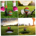 thumbnail image 4 of OUNONA 50pcs Red Plastic Golf Balls For Close Range Hitting Practice Indoor, 4 of 8