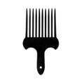 thumbnail image 1 of Hair Fork Comb Black Plastic Insert Afro Non Slip Comb Lift Hair Comb High & Low Gear Comb Hairdressing ., 1 of 5