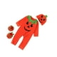 thumbnail image 2 of Juego de vestuario de calabaza de Halloween niña recién nacida niña de manga larga, 2 of 6