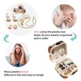 thumbnail image 4 of Kangaroo Travel Portable Square Jewelry Display Case: Storage Solution for Rings, Earrings, Necklaces, Bracelets, and More! Ideal for Girls and Women: Jewelry Stand, Display, and Box in One, 4 of 6