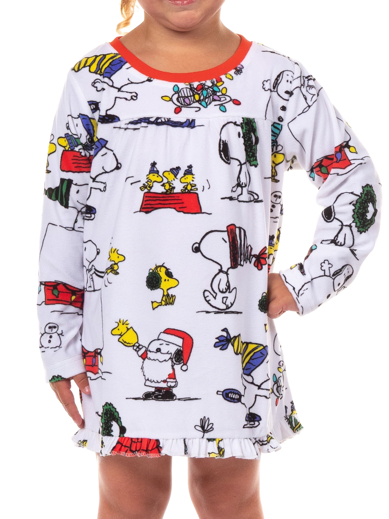 Peanuts Snoopy Toddler Girls Matching Family Pajama Nightgown, 1-Piece, Sizes 2T-5T