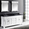thumbnail image 3 of Virtu GD-4072-BGSQ-WH Huntshire 72 Inch Double Bathroom Vanity Set In White, 3 of 6
